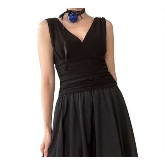 Eliza J Dresses & Skirts - Eliza J Black Fit & Flare Black Dress sz 10 Formal Semi Formal Special Occassion